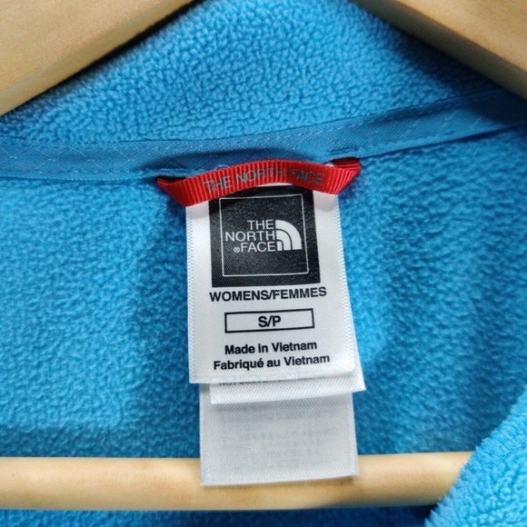 The North‎ Face Jacket Womens Small Blue 1/4 Zip Sweater Long Sleeve Polartec - Picture 5 of 8